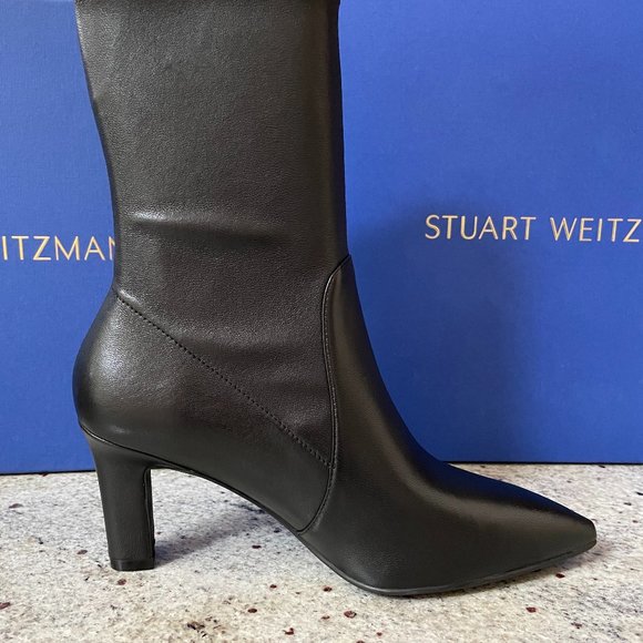 Brandie Leather Sock Boots from STUART WEITZMAN - Picture 5 of 12